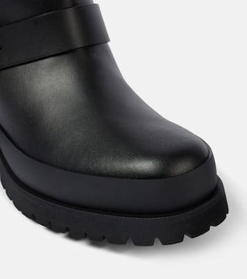 Trace faux leather biker boots | Stella McCartney