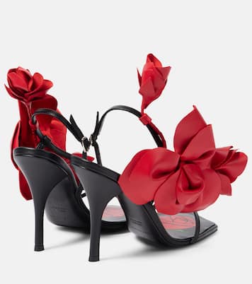 Verzierte Slingback-Sandalen aus Leder | Magda Butrym