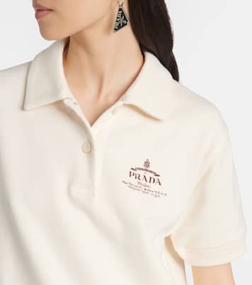 Polokleid aus Baumwoll-Fleece | Prada