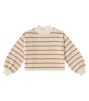Striped cotton sweater | Rylee + Cru