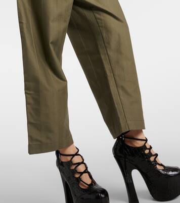 Pantalon ample Alien raccourci en coton | Vivienne Westwood