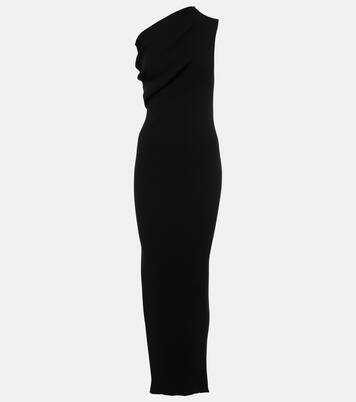 One-shoulder jersey maxi dress | Rick Owens
