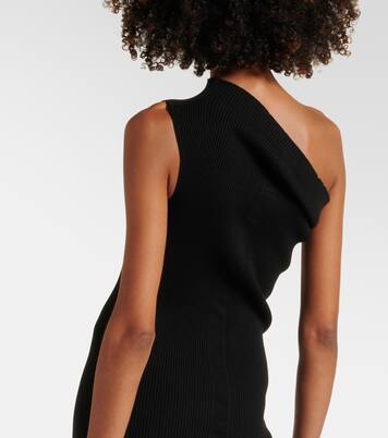 One-shoulder jersey maxi dress | Rick Owens