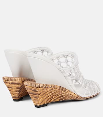 Mules Double 110 de piel tejida | Jacquemus