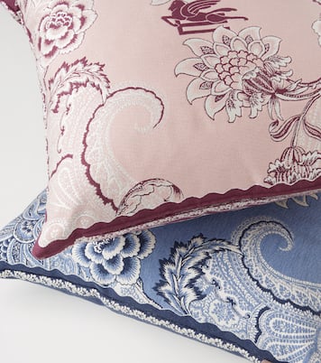 Bloom embroidered cotton-blend cushion | Etro