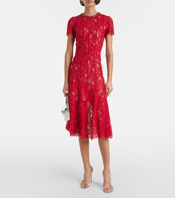 Verziertes Midikleid | Self-Portrait