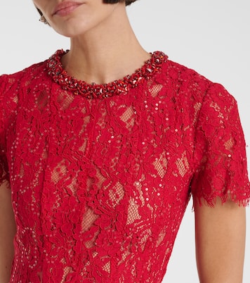 Verziertes Midikleid | Self-Portrait