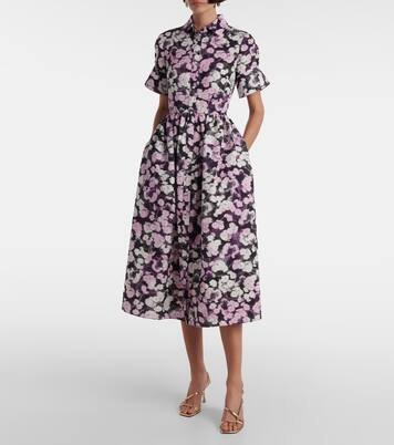 Bedrucktes Hemdblusenkleid | Erdem