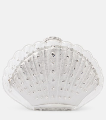 Clutch Crystal Shell con cristalli | Aquazzura
