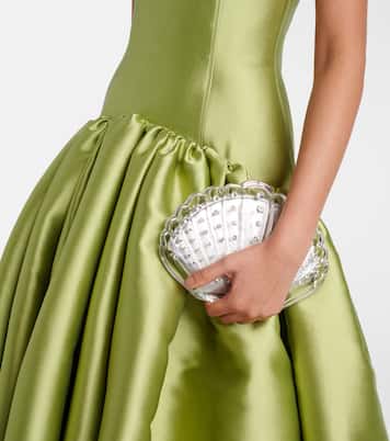 Clutch Crystal Shell con cristalli | Aquazzura