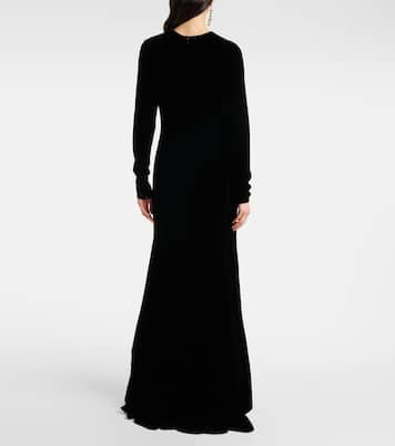 Abito lungo in velluto | Dolce&Gabbana