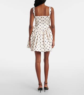 Robe en satin à pois | Self-Portrait