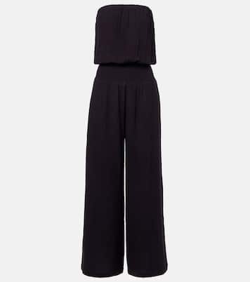 Naomi strapless cotton jumpsuit | Melissa Odabash