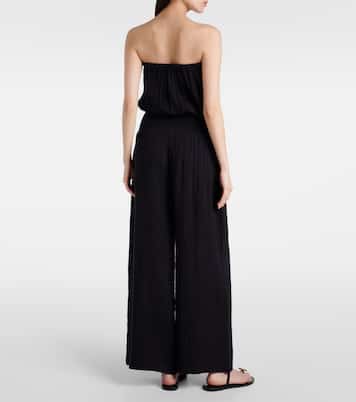 Naomi strapless cotton jumpsuit | Melissa Odabash