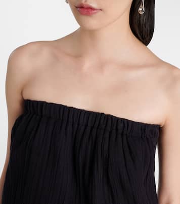 Naomi strapless cotton jumpsuit | Melissa Odabash