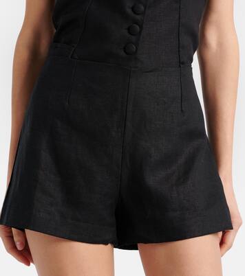 Shorts Lila aus Leinen | Faithfull