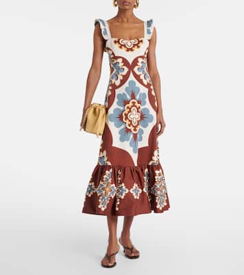 Midikleid Gingerbread aus einem Baumwollgemisch | La DoubleJ