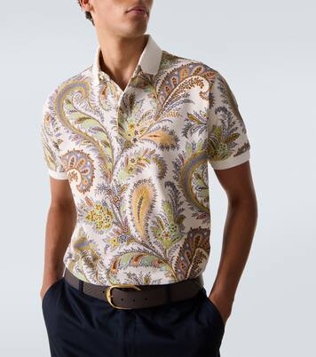Paisley cotton piqué polo shirt  | Etro