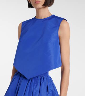 Open-back faille top | Patou