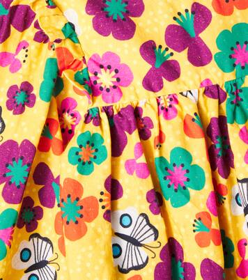 Printed ruffle-trimmed cotton dress | Fábula