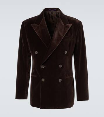 Chaqueta de traje Kent de terciopelo | Ralph Lauren Purple Label