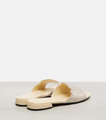 Pantoletten Dina aus Satin mit Kristallen | Jimmy Choo