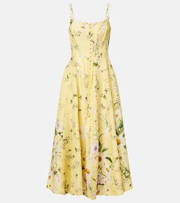 Robe Daisy Chains en lin et soie | Camilla
