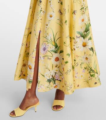 Robe Daisy Chains en lin et soie | Camilla