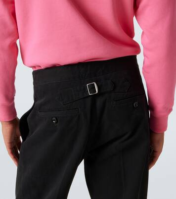 Pantaloni a gamba larga in drill di cotone | Tom Ford