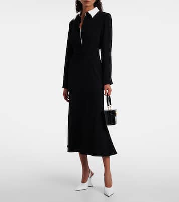 Robe midi en crêpe | Roland Mouret