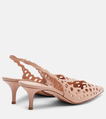 55 leather slingback pumps | Gianvito Rossi