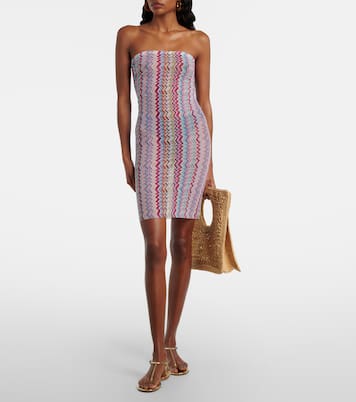 Zigzag strapless minidress | Missoni
