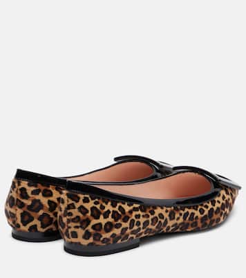 Gommette Ball calf hair ballet flats | Roger Vivier