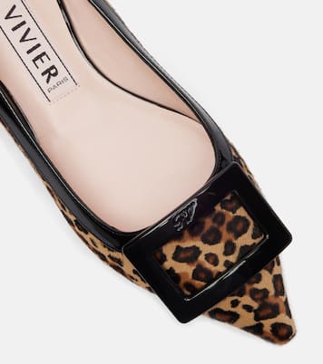 Gommette Ball calf hair ballet flats | Roger Vivier