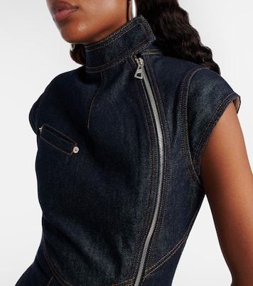 Miniabito in denim con cut-out | Jean Paul Gaultier