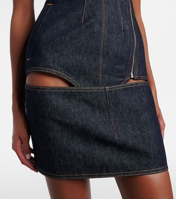 Miniabito in denim con cut-out | Jean Paul Gaultier