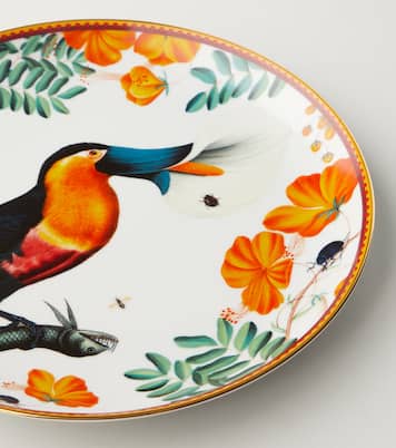 Assiette décorative Floroucan en porcelaine | La DoubleJ