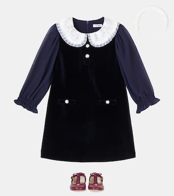 Robe en velours et dentelle | Self-Portrait Kids