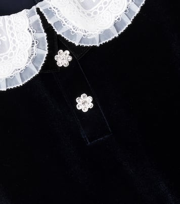 Robe en velours et dentelle | Self-Portrait Kids