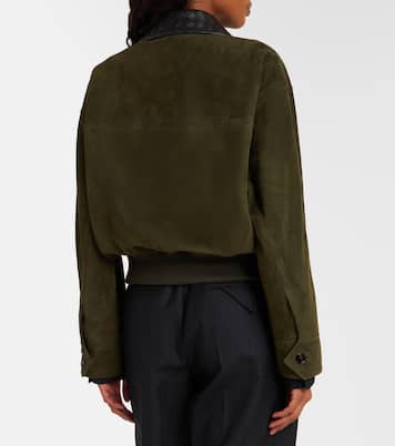 Intrecciato suede blouson jacket | Bottega Veneta