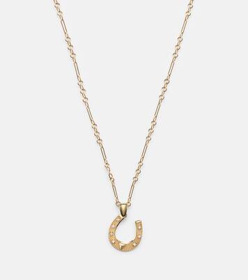 18kt gold necklace with diamonds | FoundRae