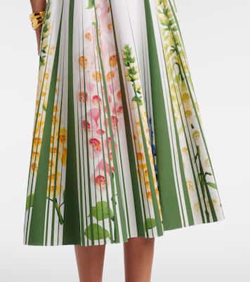 Midirock aus Popeline | Oscar de la Renta