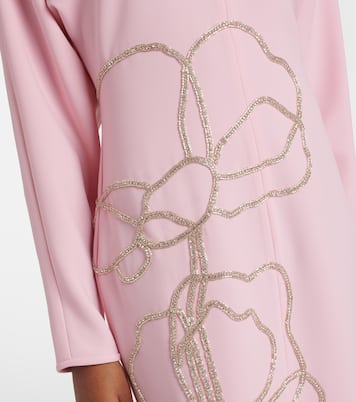 Verziertes Midikleid Avenna aus Crêpe | Costarellos