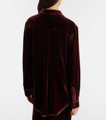 London velvet shirt | Asceno