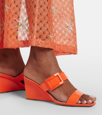 Wedge-Sandalen Belle Vivier 60 aus Lackleder | Roger Vivier