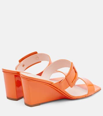 Wedge-Sandalen Belle Vivier 60 aus Lackleder | Roger Vivier