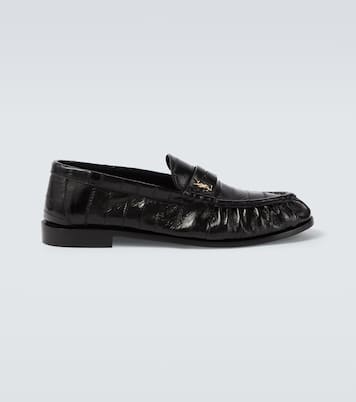 Le Loafer eel leather penny loafers | Saint Laurent