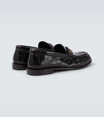 Le Loafer eel leather penny loafers | Saint Laurent
