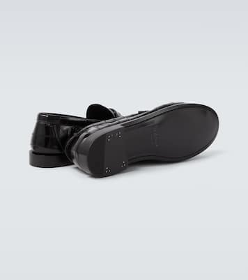 Le Loafer eel leather penny loafers | Saint Laurent