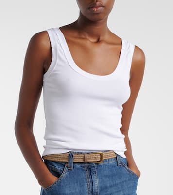 Cotton-blend tank top | Brunello Cucinelli